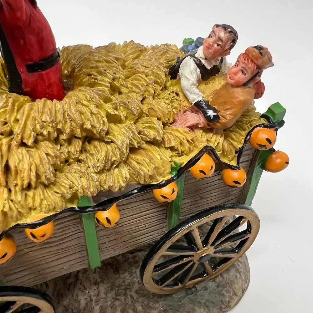 Vintage Lemax Spooky Town Haunted Hayride 53530 Halloween Decor 2005 With Box